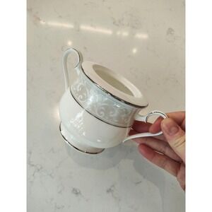 Noritake Fine Bone China Montvale Platinum Sugar Bowl #4807 (No Lid)‎